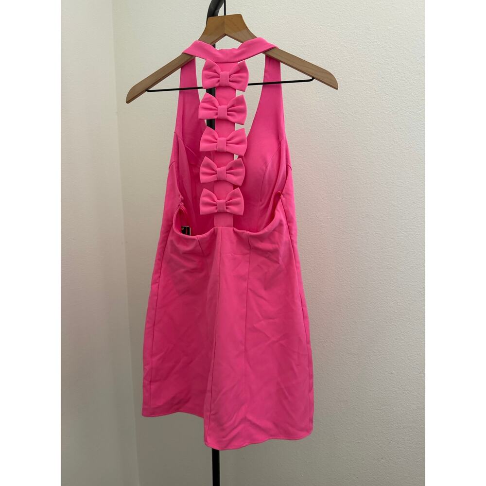 New Seni & Cade Juniors' Strappy Back-Bow Halter Dress - Picture 4 of 5